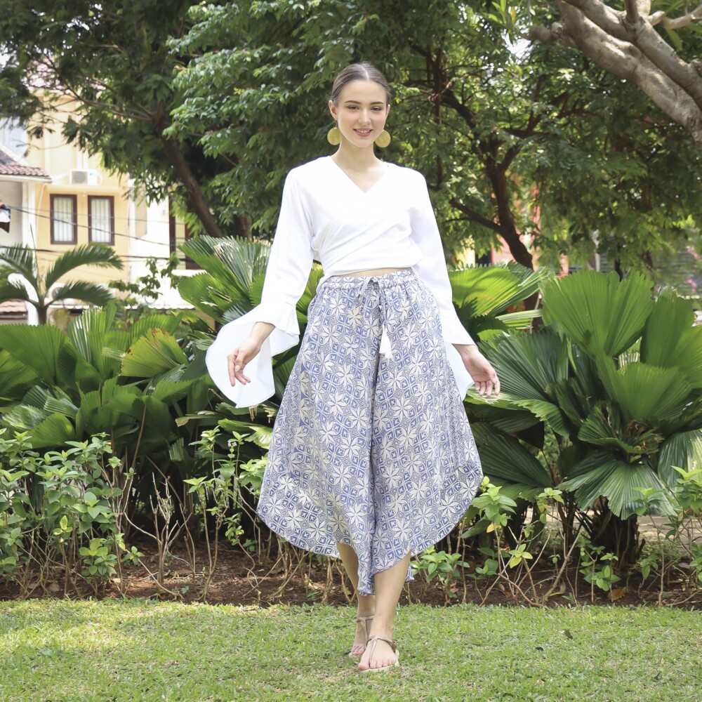 Hand Stamped Batik Pants