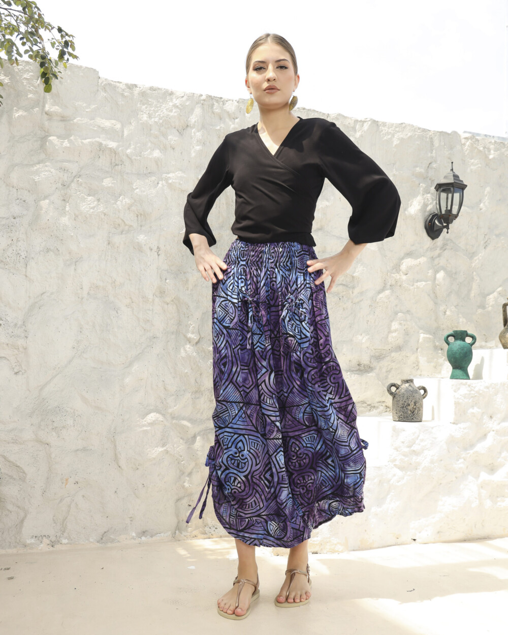 Boho Top With 3/4 Sleeves