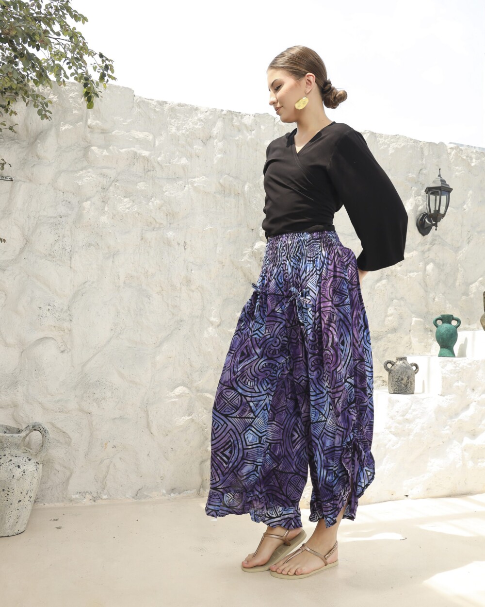 Boho Top With 3/4 Sleeves - Image 3