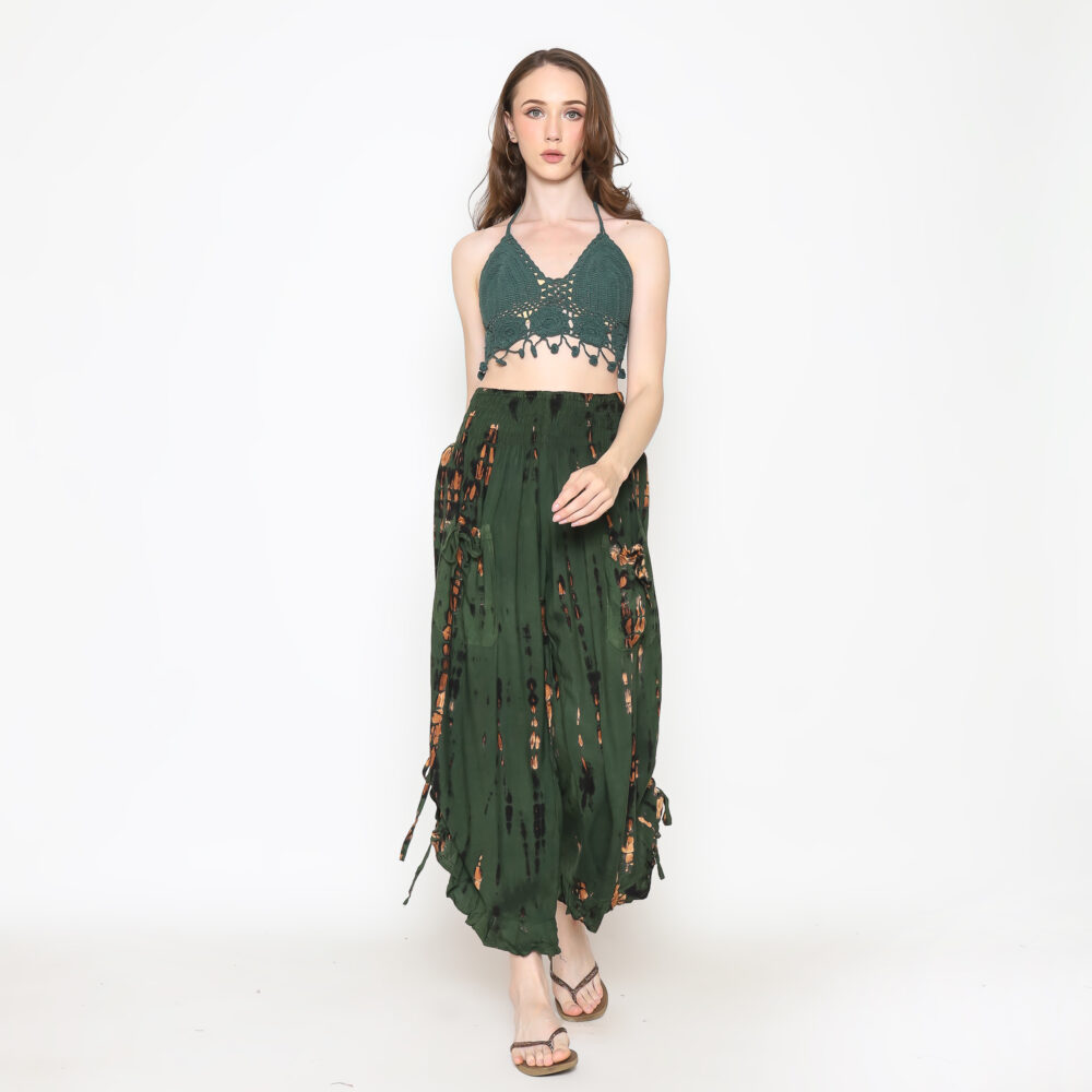 Boho Pants With Ruffle Hem - Image 13