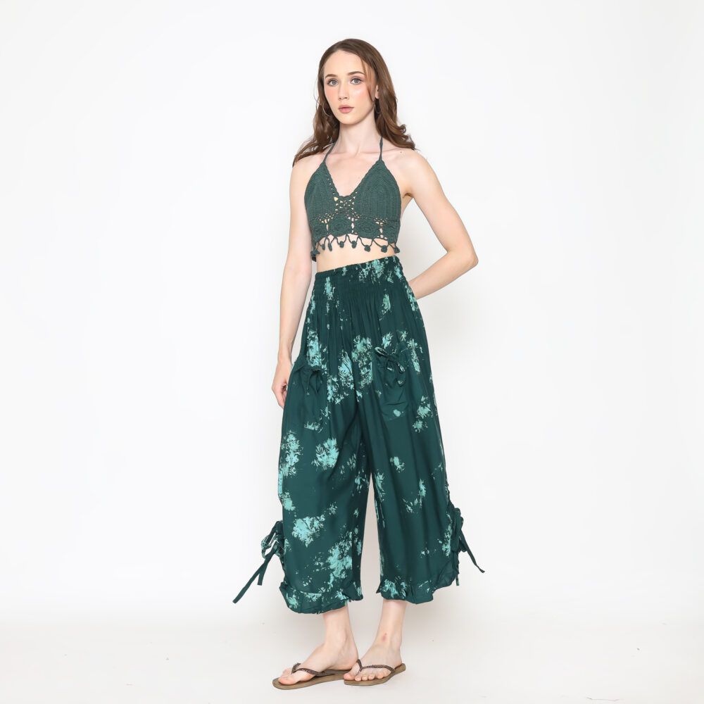 Boho Pants With Ruffle Hem - Image 14