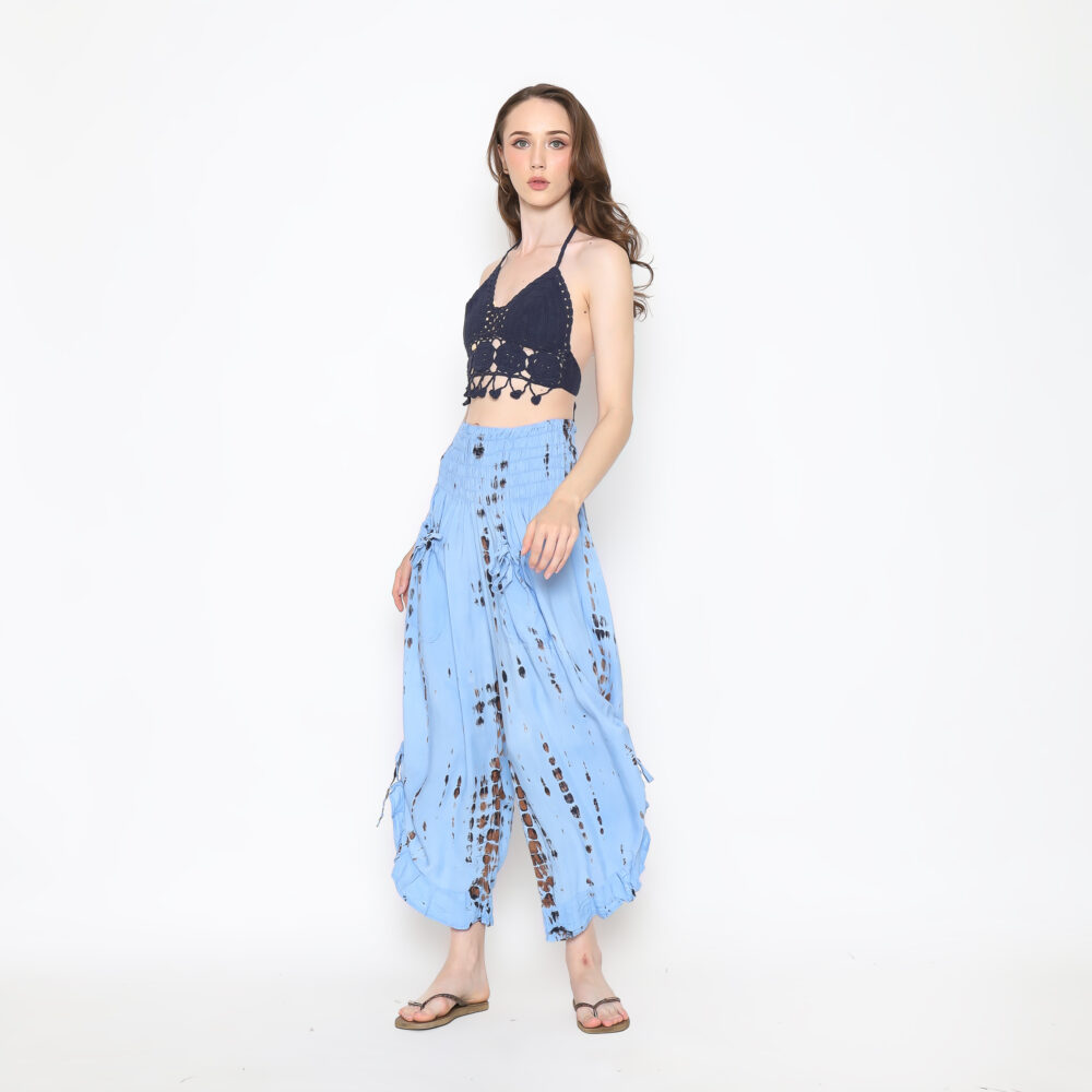 Boho Pants With Ruffle Hem - Image 15