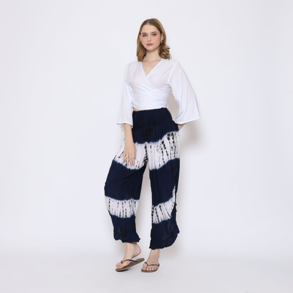 Boho Pants With Ruffle Hem - Image 4