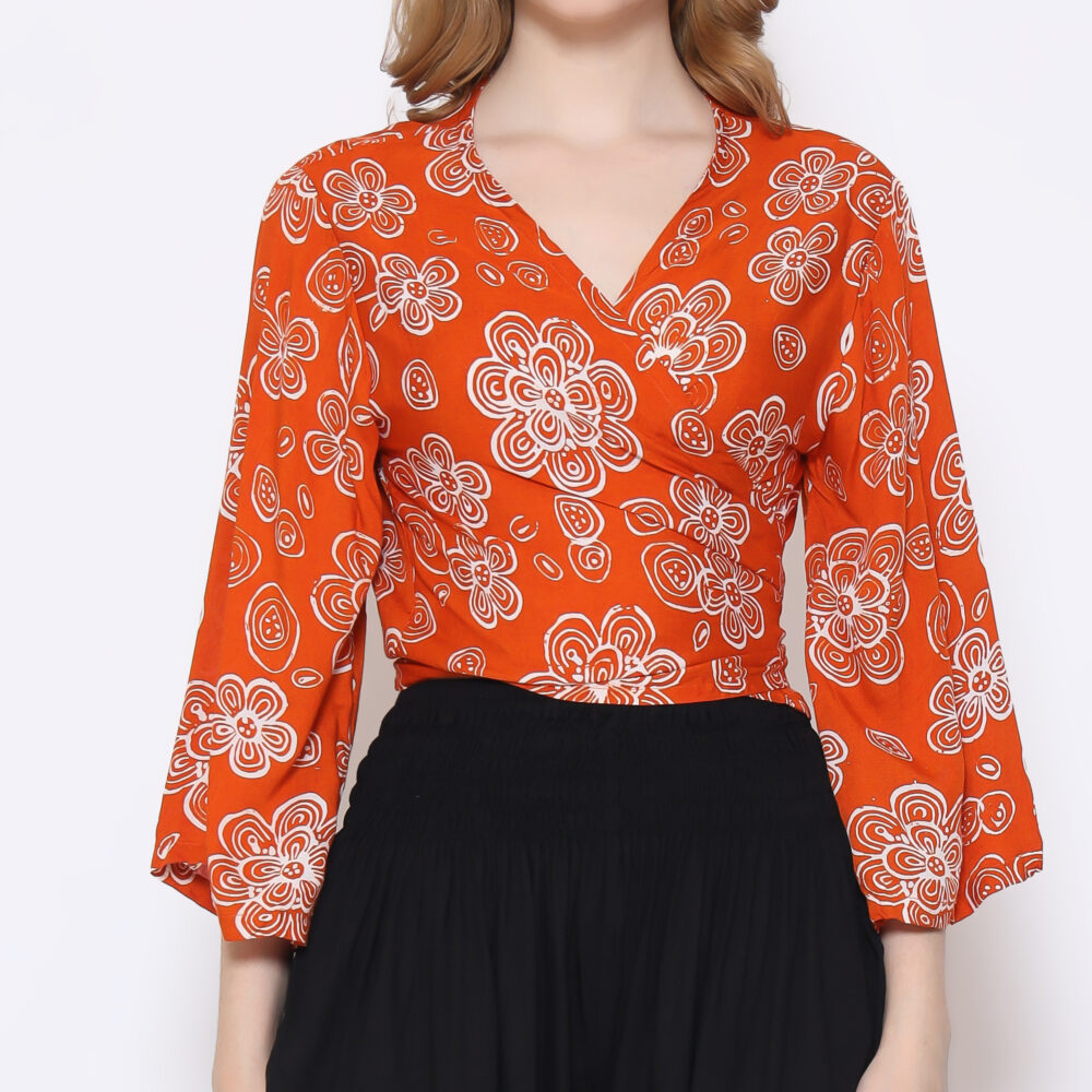 Boho Top With 3/4 Sleeves