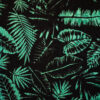 Black With Green Fern Pattern