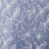 Blue With White Floral Hand Stamped Batik Pants