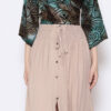 Beige Ruffle Skirt